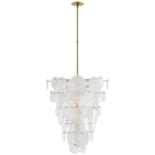 Loire Cascading Faceted Glass Chandelier