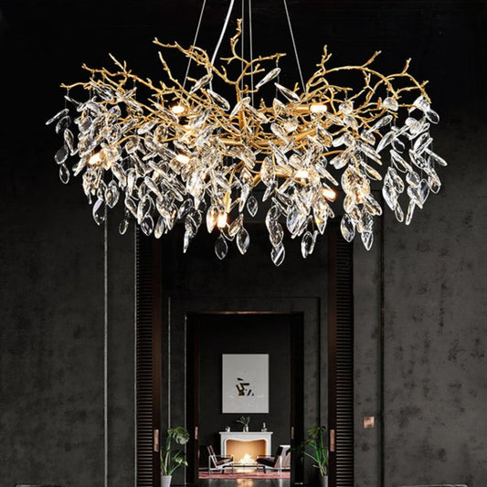 Eileen Gold Tree Branch Ceiling Chandelier