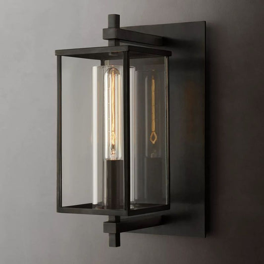 Devau Outdoor Square Short Wall Sconce