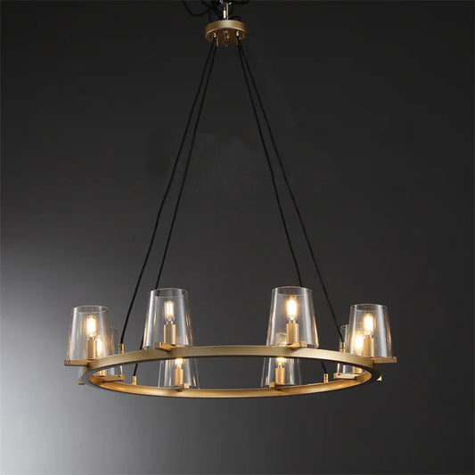 Briesha Series Round Glass Chandelier