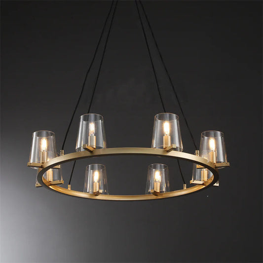 Briesha Series Round Glass Chandelier