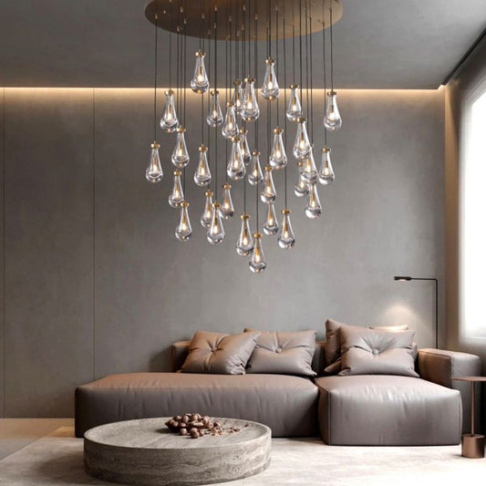 Raindrop Round Chandelier Series