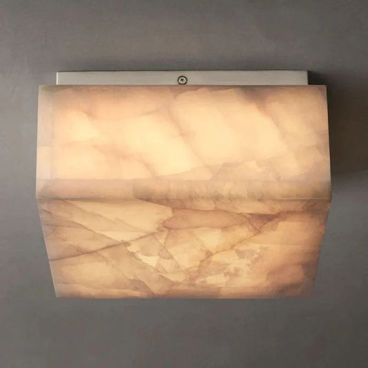 Riveage Calcite Square Flushmount 6"10"14"