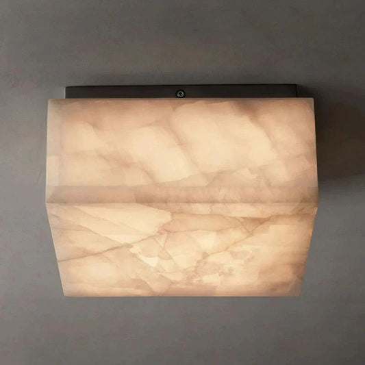 Riveage Calcite Square Flushmount 6"10"14"