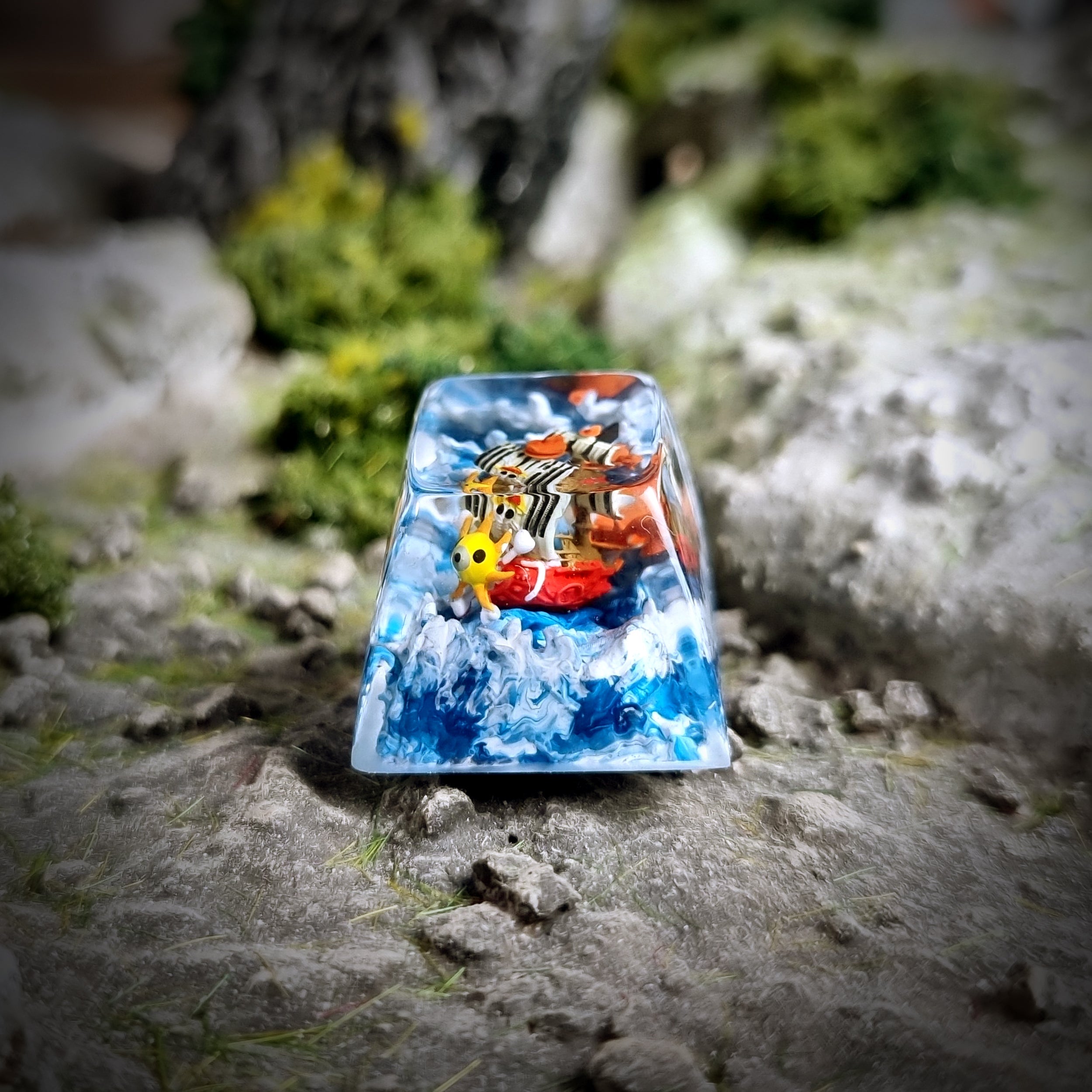 Thousand Sunny Artisan Keycap - handmade resin keycap