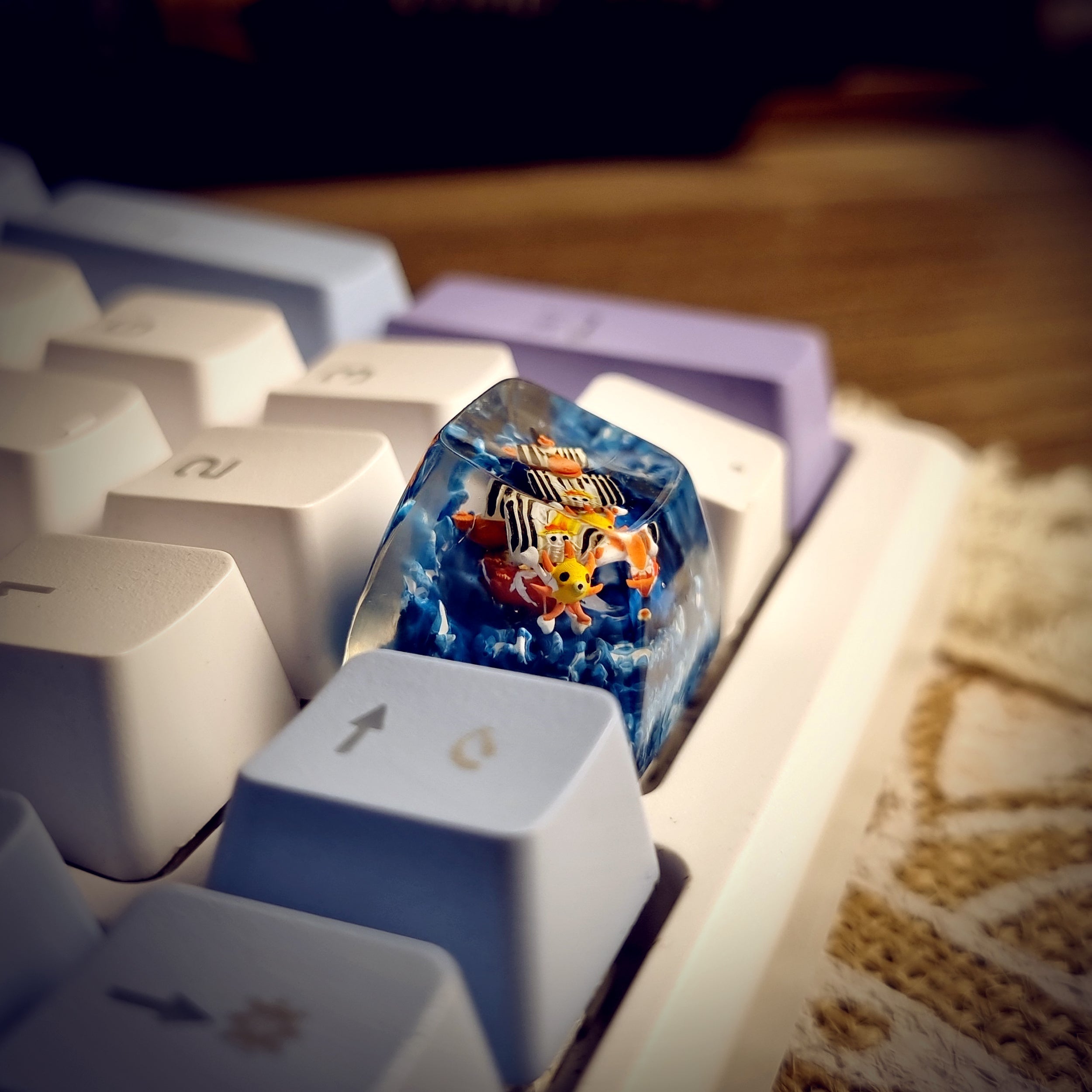 Thousand Sunny Artisan Keycap - handmade resin keycap