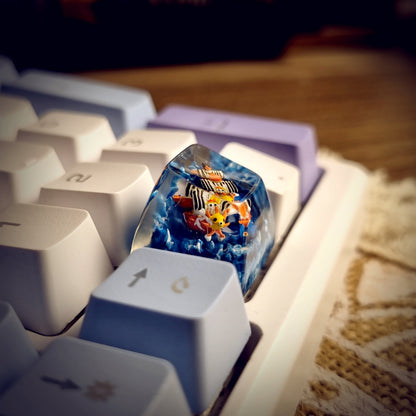 Thousand Sunny Artisan Keycap - handmade resin keycap