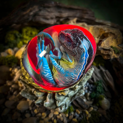T-Rex Hatchlight Egg Lamp - handmade resin lamp