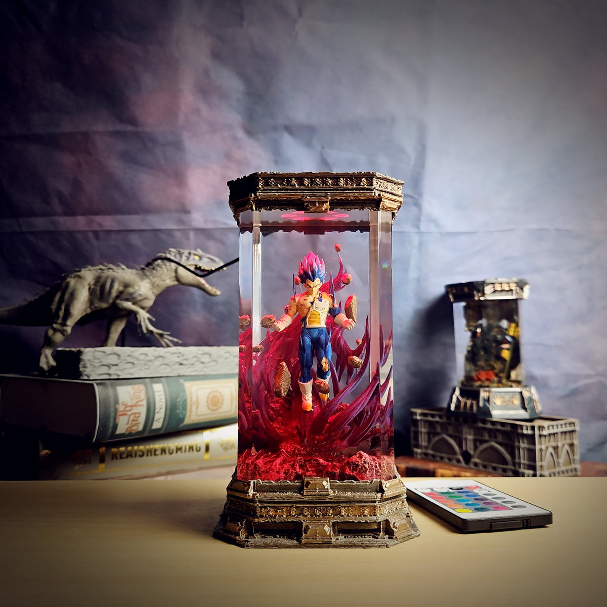 Vegeta Ultra Ego – Dragon Ball Resin Lamp - handmade resin lamp