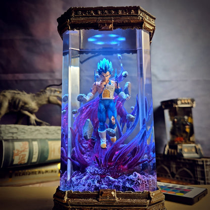 Vegeta Ultra Ego – Dragon Ball Resin Lamp - handmade resin lamp