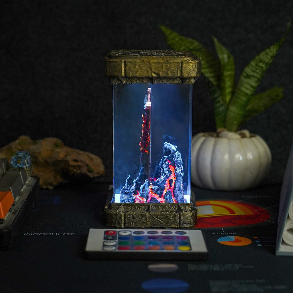 Black Blade Greatsword Resin Lamp - handmade resin lamp