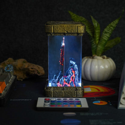 Black Blade Greatsword Resin Lamp - handmade resin lamp