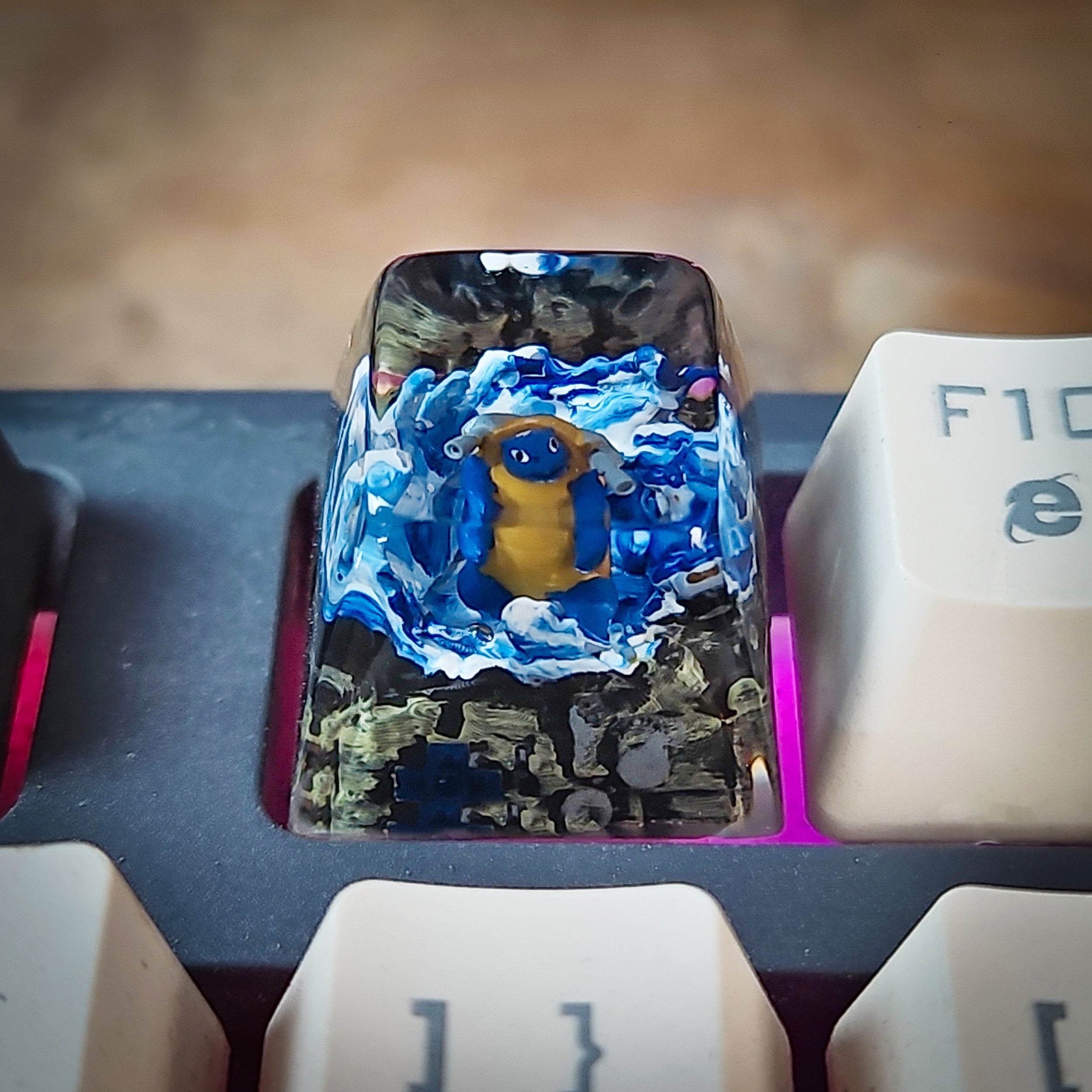Blastoise New Keycap - handmade resin keycap