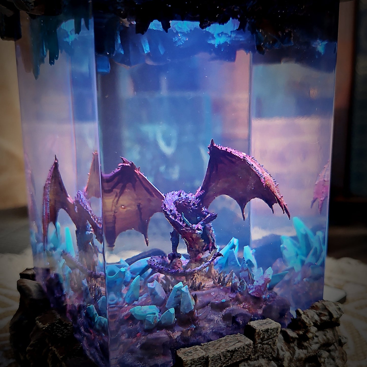Dragon Gemz Resin Lamp - handmade resin lamp
