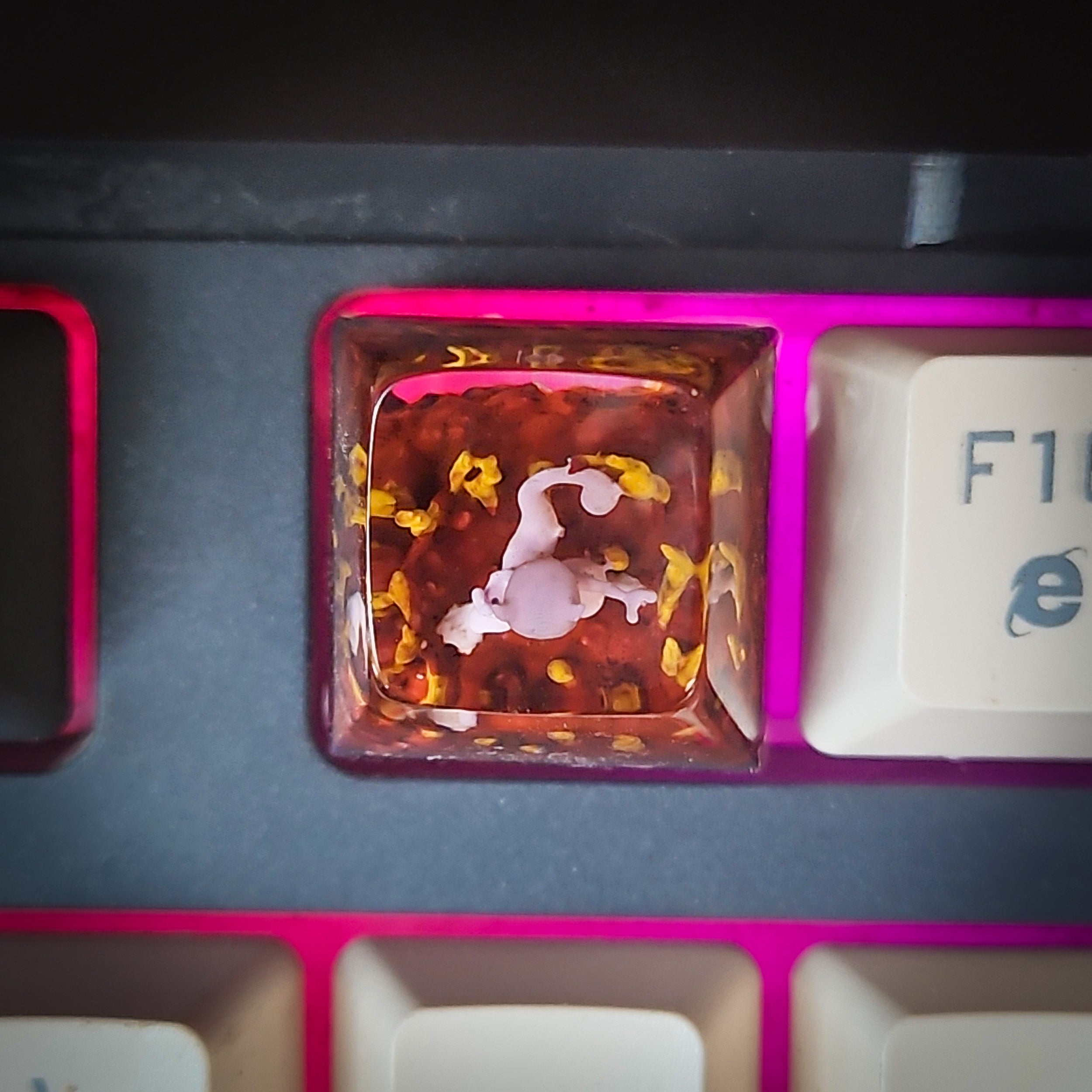 Mewtwo New Keycap - handmade resin keycap