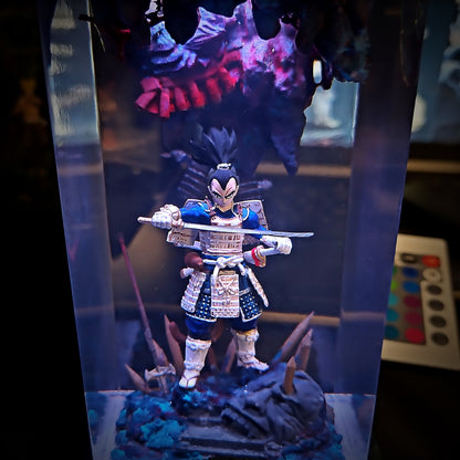 Vegeta Shogun - Dragon Ball Z Resin Lamp - handmade resin lamp
