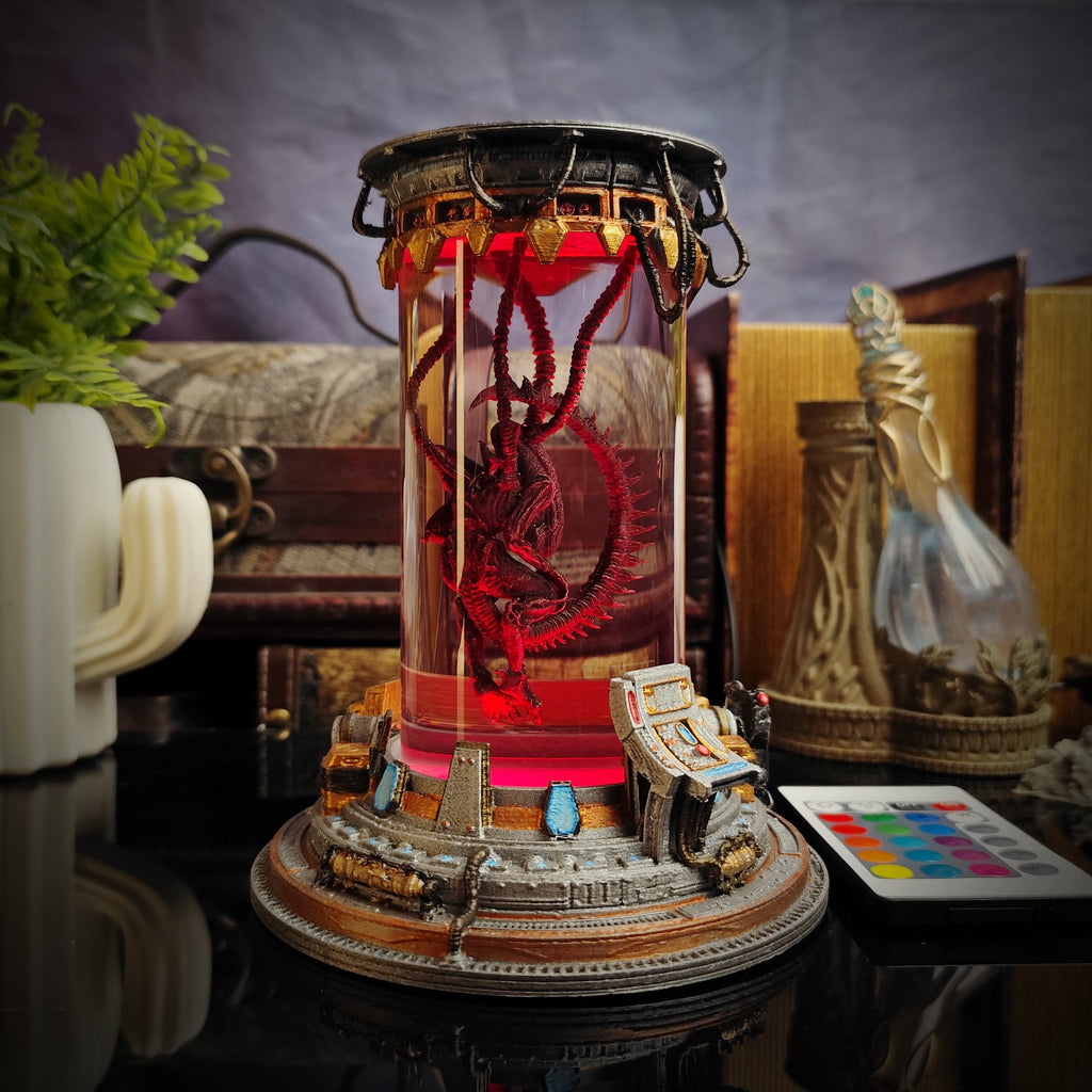 Alien Lab v1 Resin Lamp - handmade resin lamp