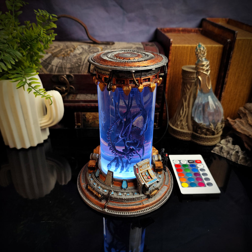 Alien Lab v2 Resin Lamp - handmade resin lamp