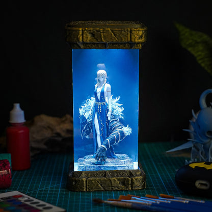 Marika, Queen of the Lands Between Resin Lamp - handmade resin lamp