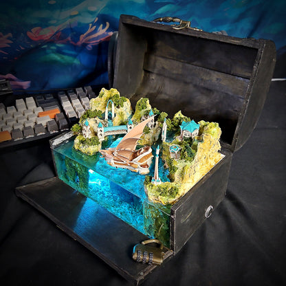 Elf Light Box - handmade resin light box