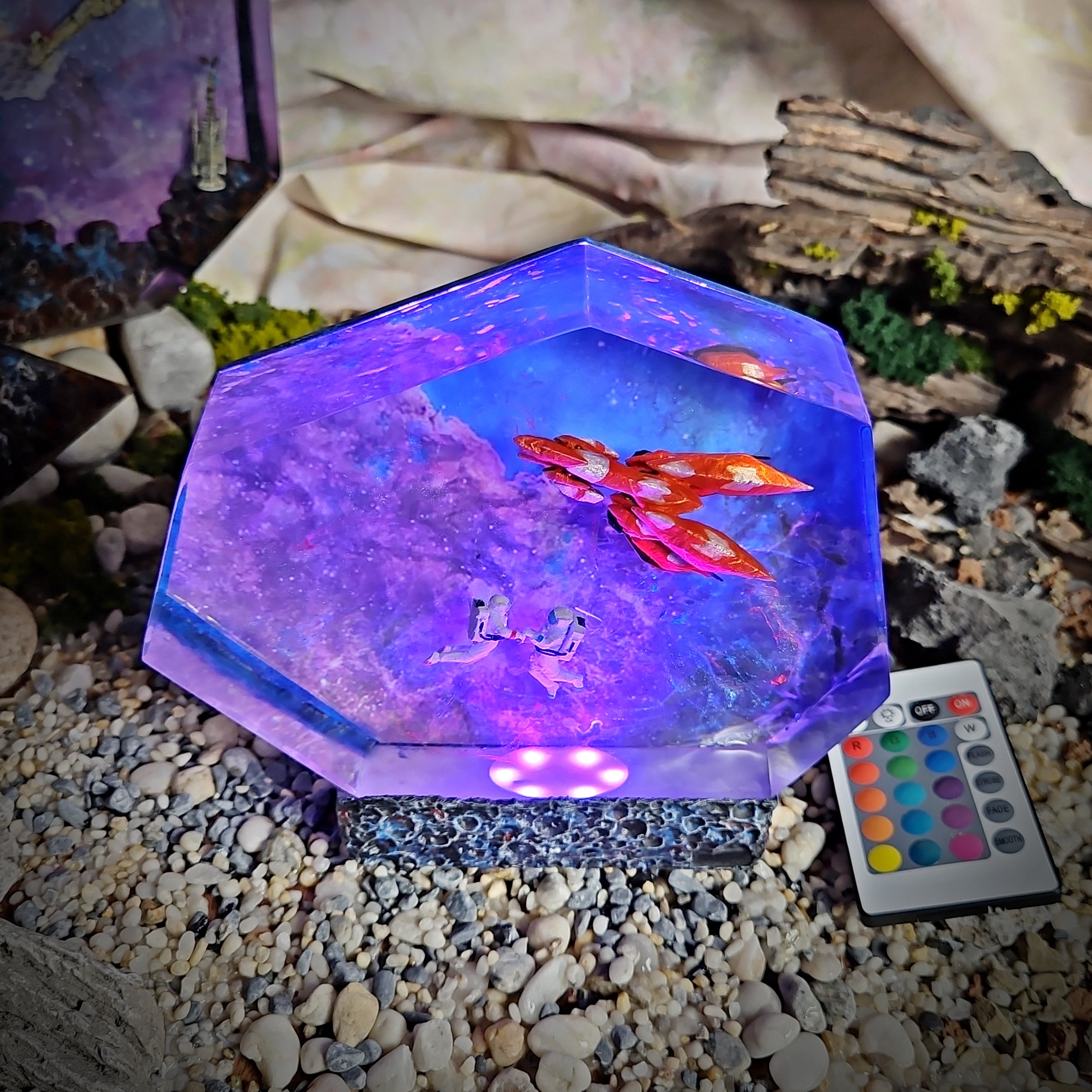 Galaxy Final Fantasy VIII Resin Lamp - handmade resin lamp
