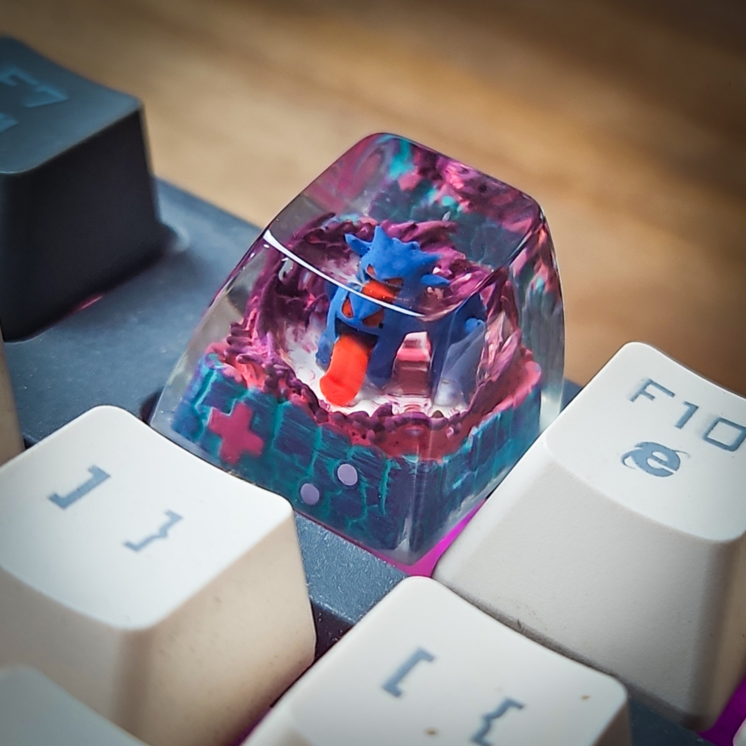 Gengar New Keycap - handmade resin keycap