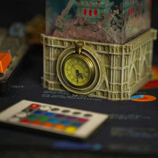 Statue of Liberty Clock Resin Lamp - handmade resin lamp