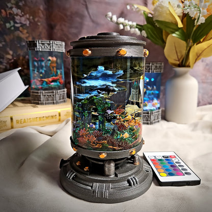 Ocean Diver Resin Lamp - handmade resin lamp