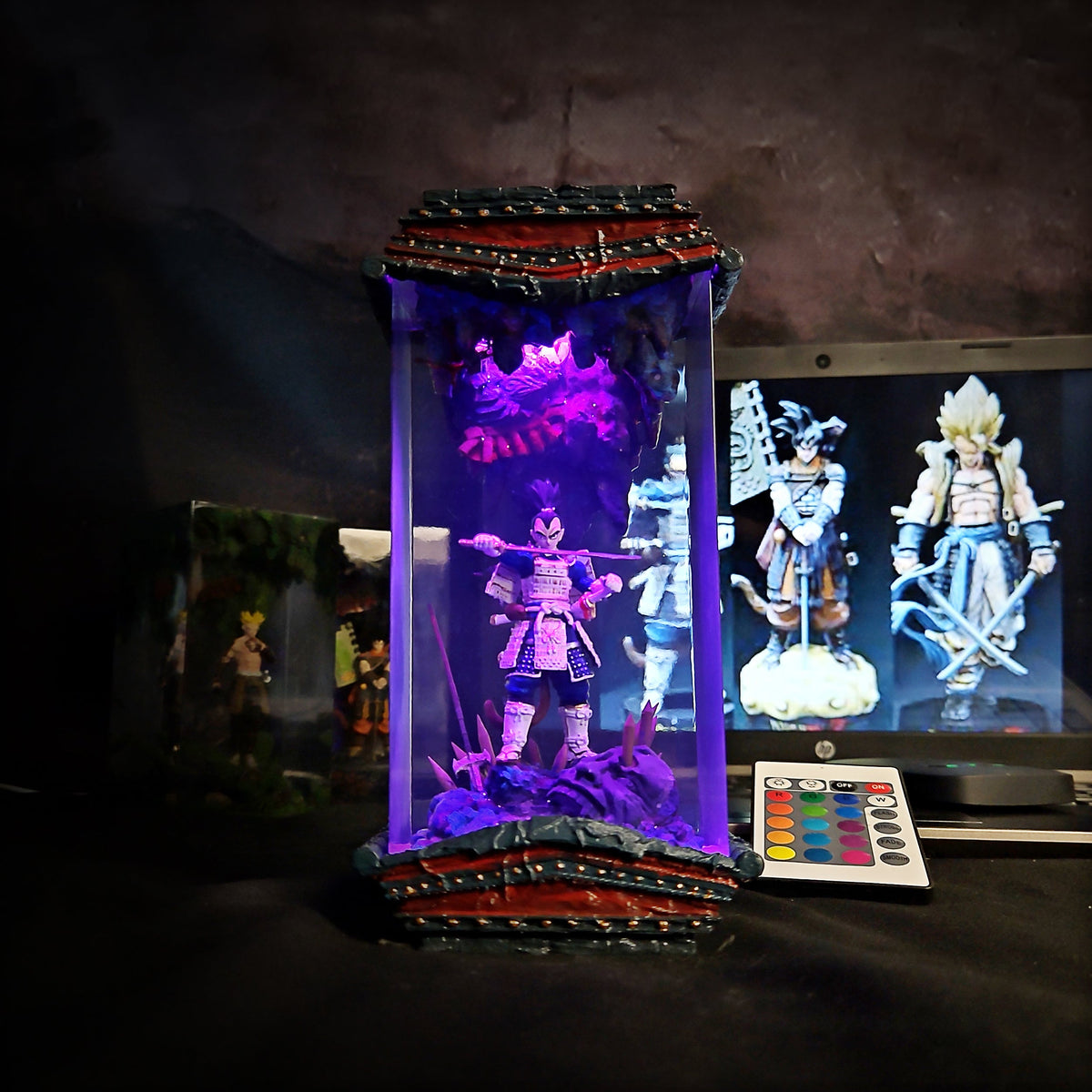 Vegeta Shogun - Dragon Ball Z Resin Lamp - handmade resin lamp