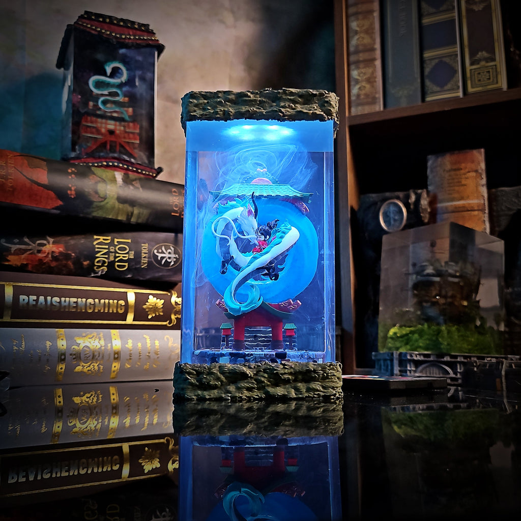 Haku Resin Lamp - handmade resin lamp