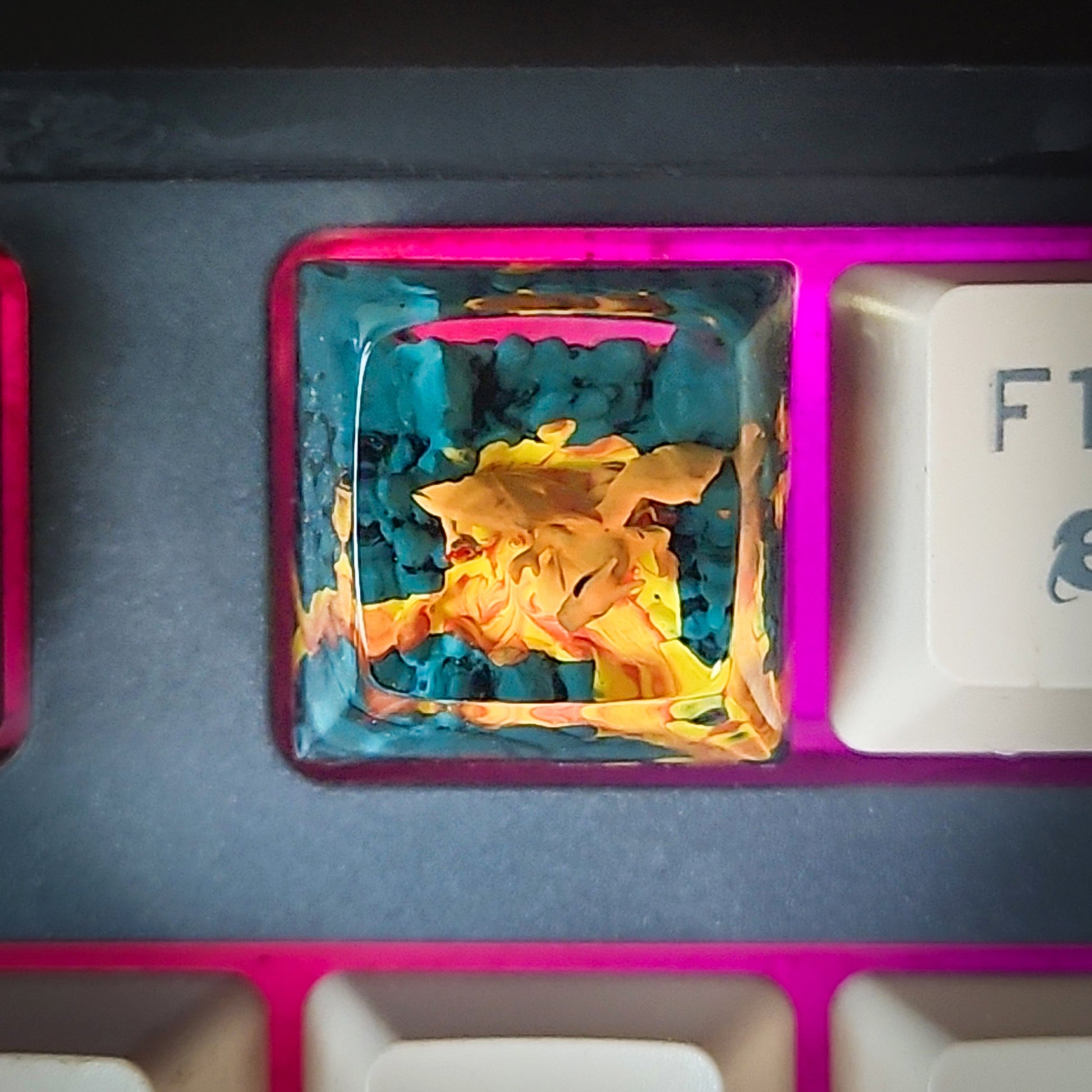 Charizard New Keycap - handmade resin keycap