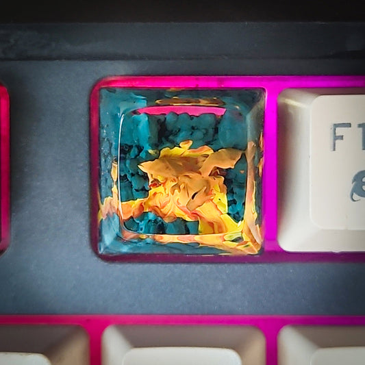 Charizard New Keycap - handmade resin keycap
