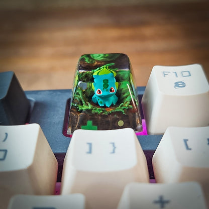 Bulbarsaur New Keycap - handmade resin keycap