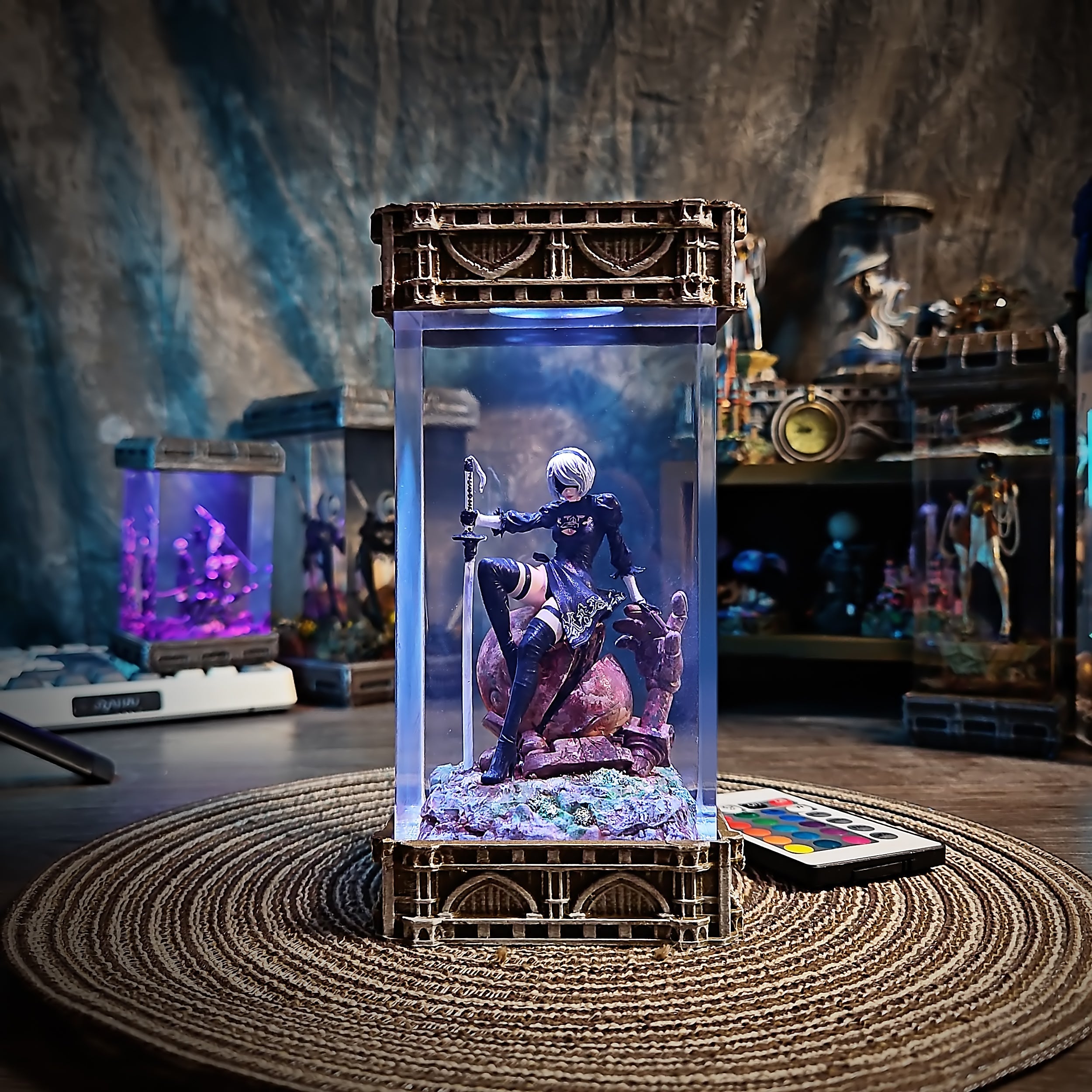 2B V3 - handmade resin lamp