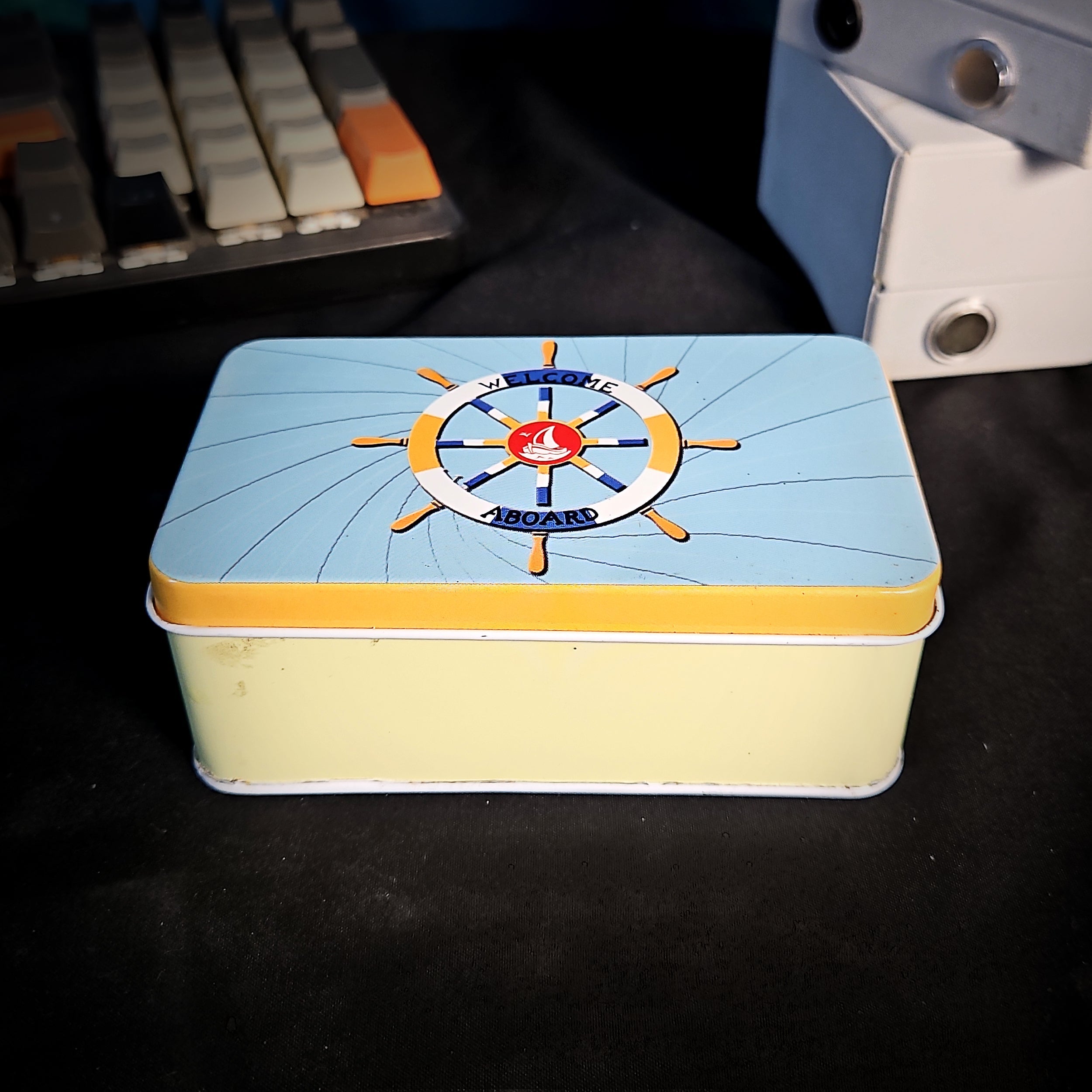 Whale Tin Light Box - handmade resin light box