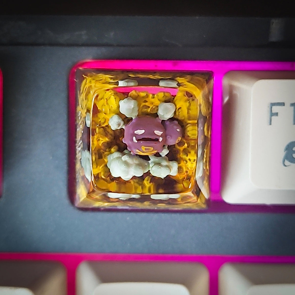 Weezing New Keycaps - handmade resin keycap