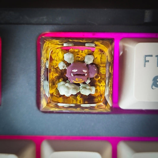 Weezing New Keycaps - handmade resin keycap