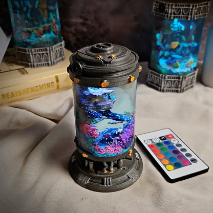 Whale Shark Resin Lamp - handmade resin lamp