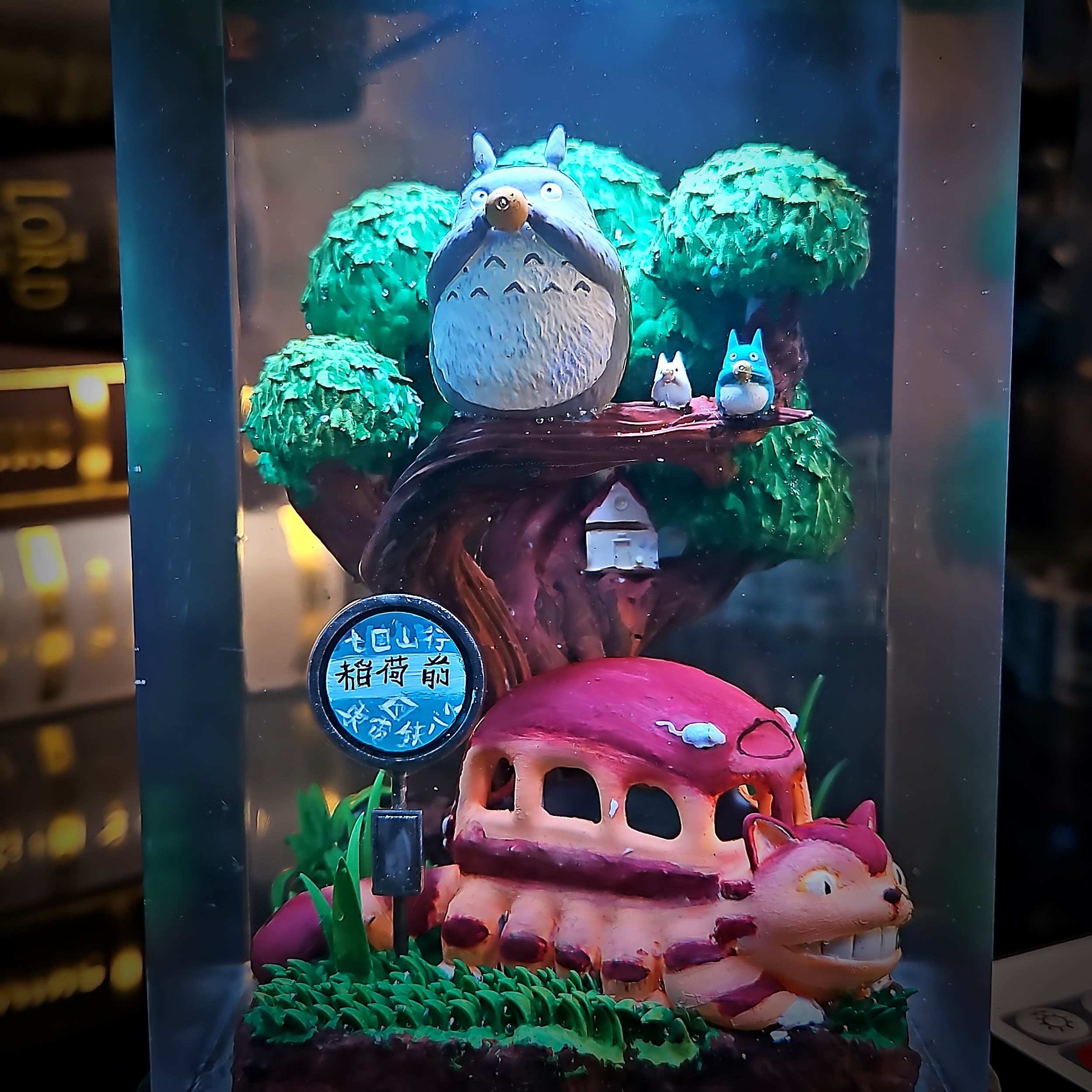 Totoro Resin Lamp - handmade resin lamp
