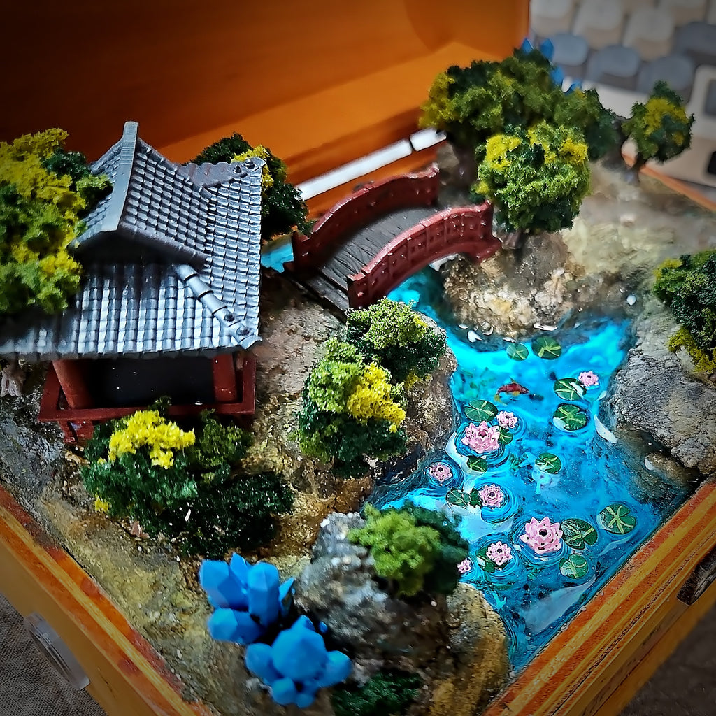 Torii Gate Light Box - handmade resin light box