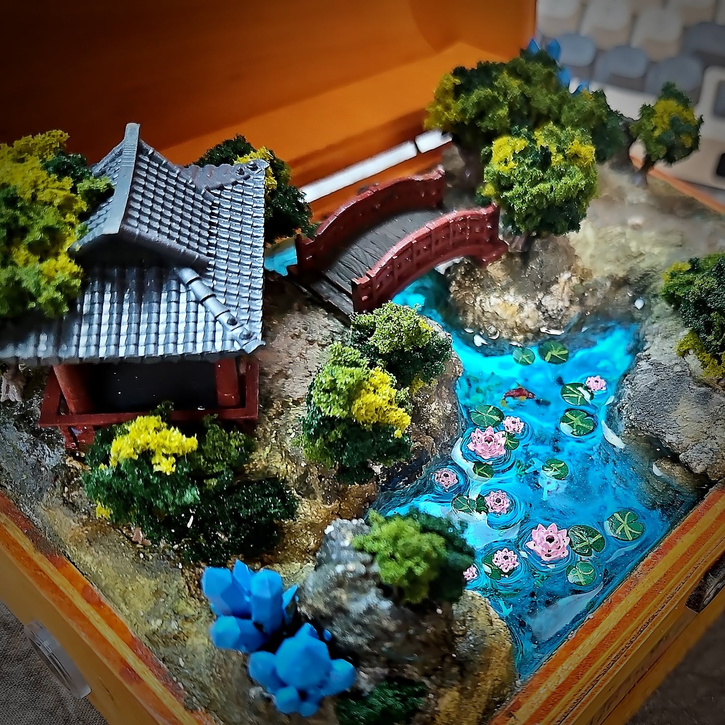 Torii Gate Light Box - handmade resin light box