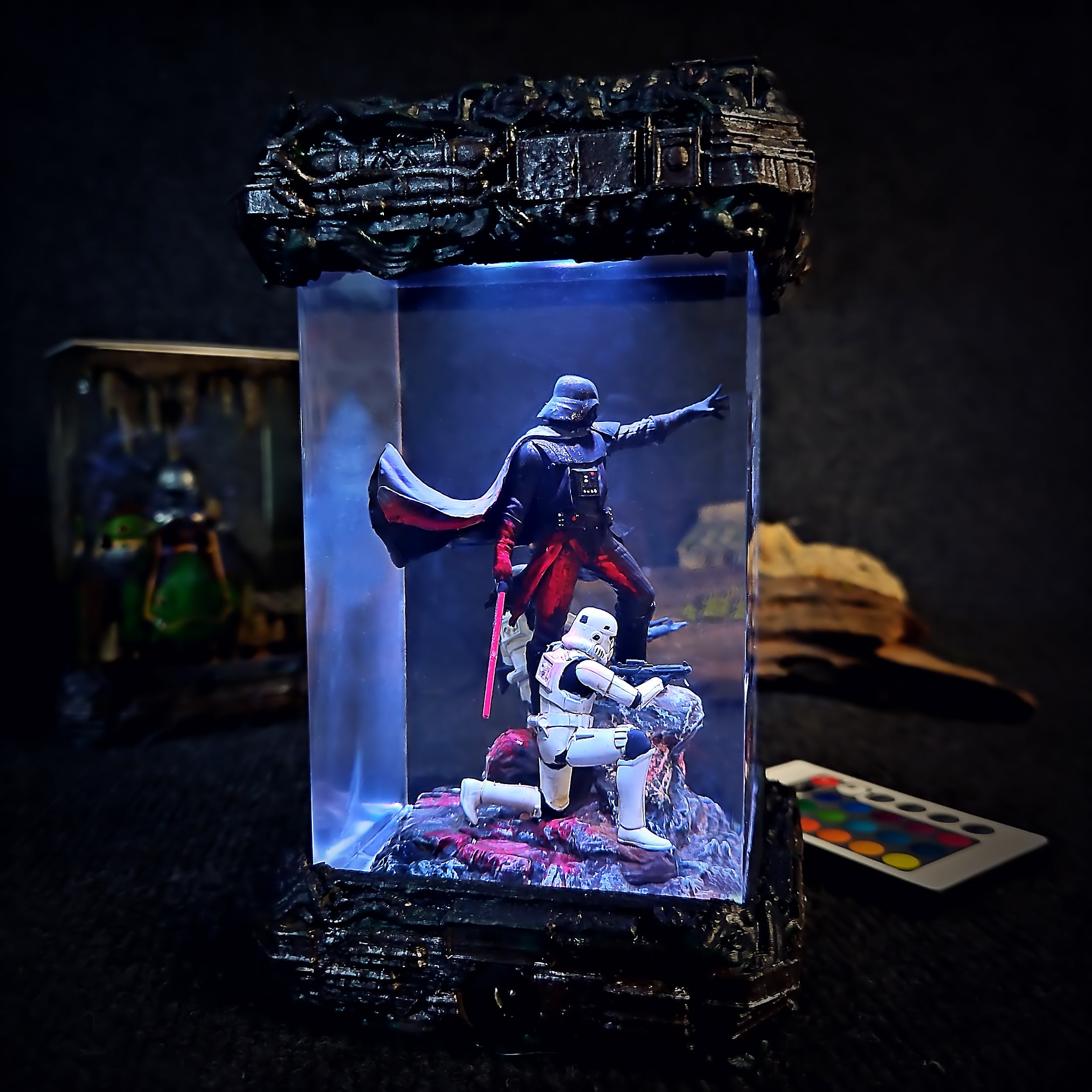 Darth Vader Resin Lamp - handmade resin lamp