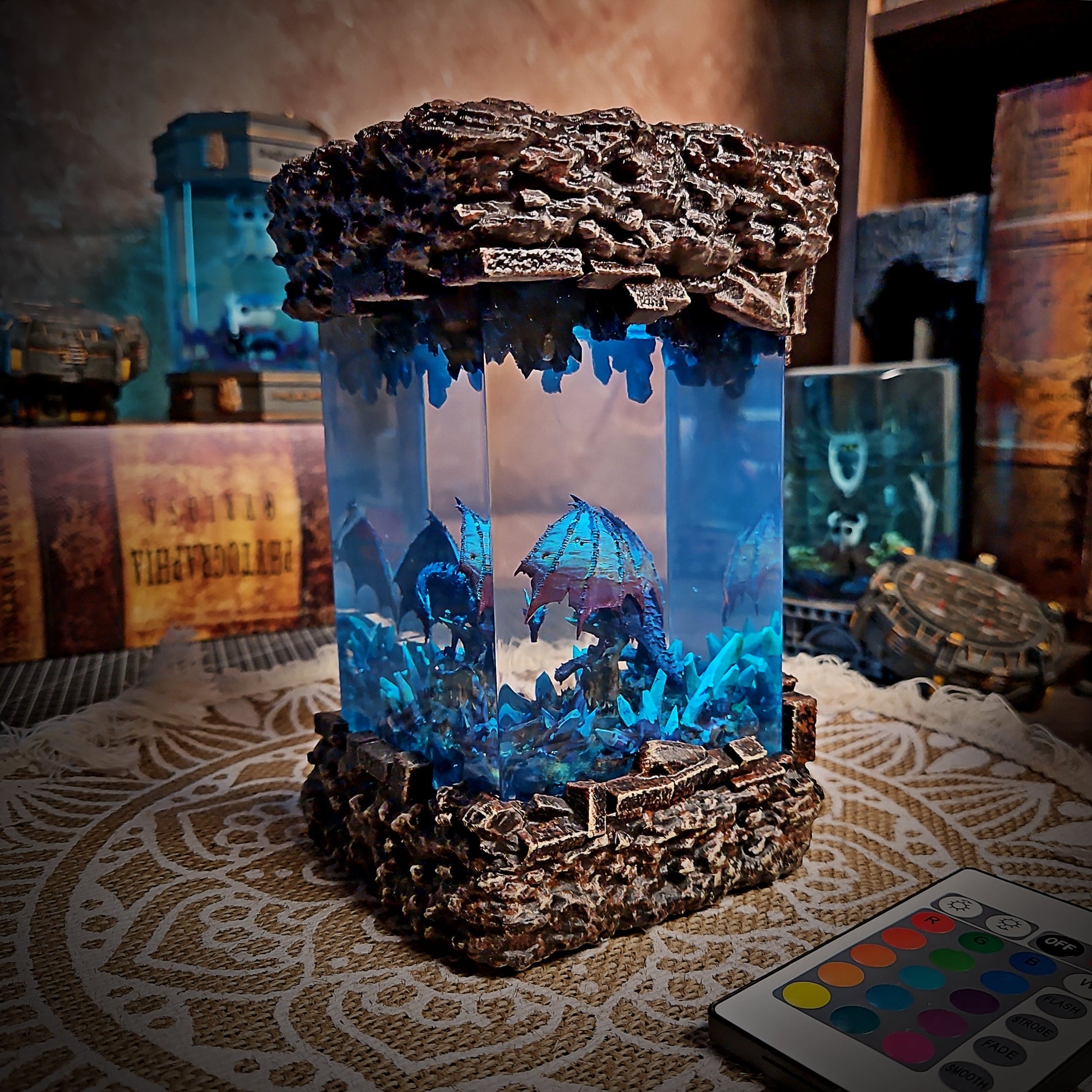 Dragon Gemz Resin Lamp - handmade resin lamp