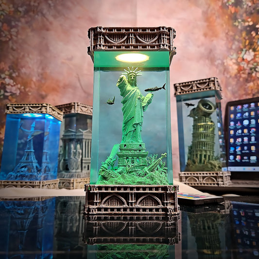 Statue of Liberty Resin Lamp - handmade resin lamp