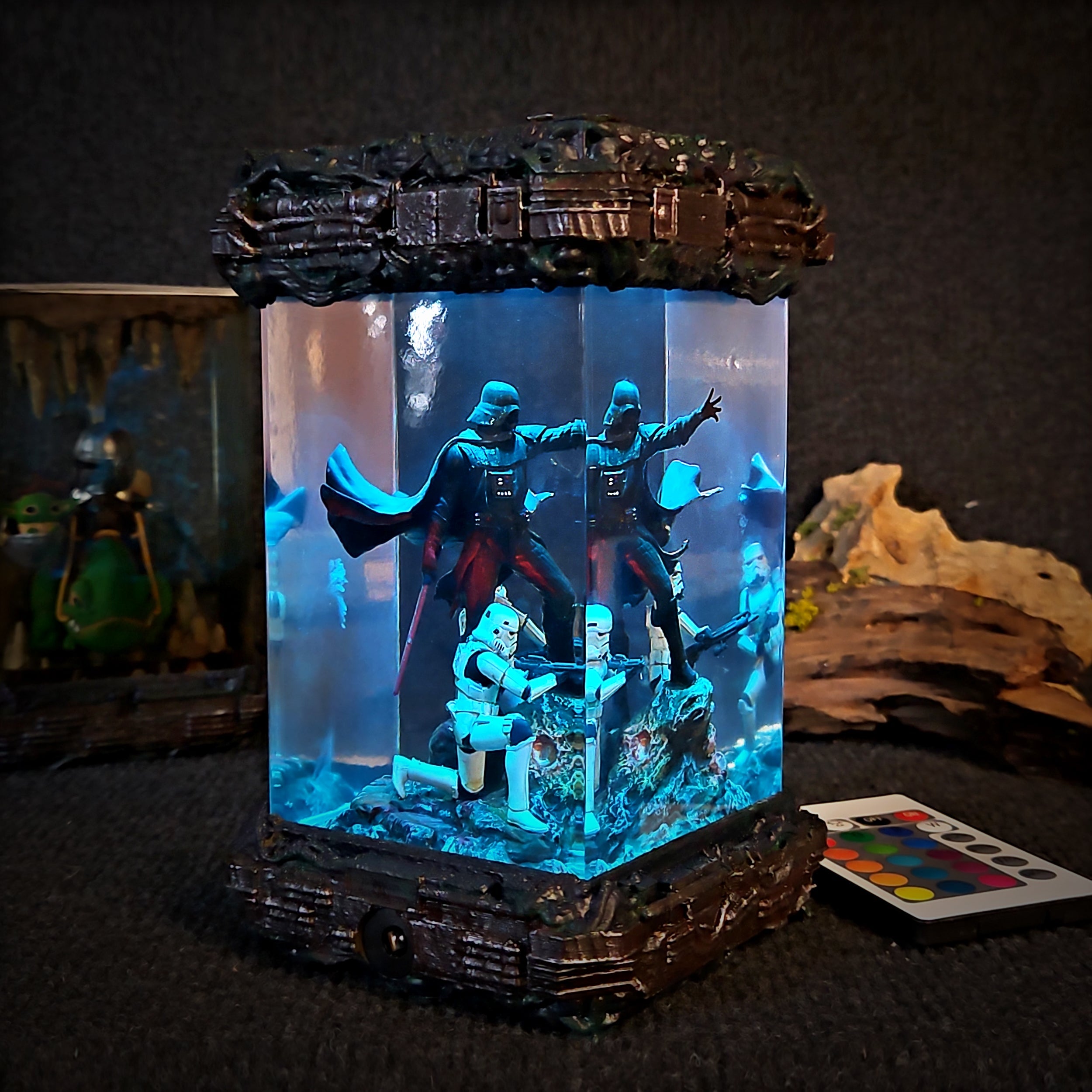 Darth Vader Resin Lamp - handmade resin lamp