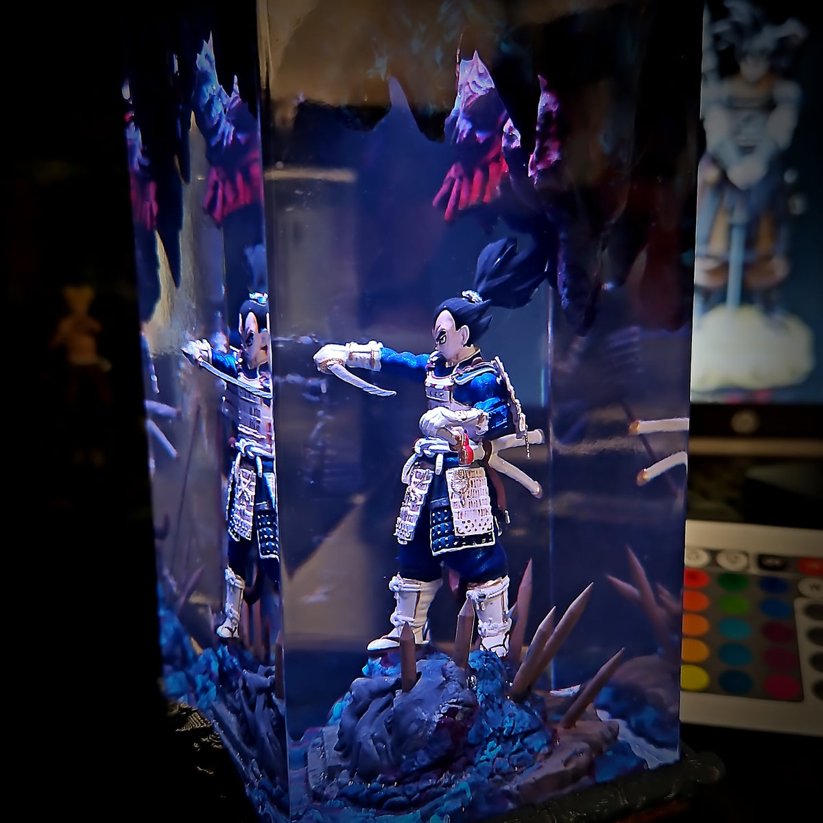 Vegeta Shogun - Dragon Ball Z Resin Lamp - handmade resin lamp