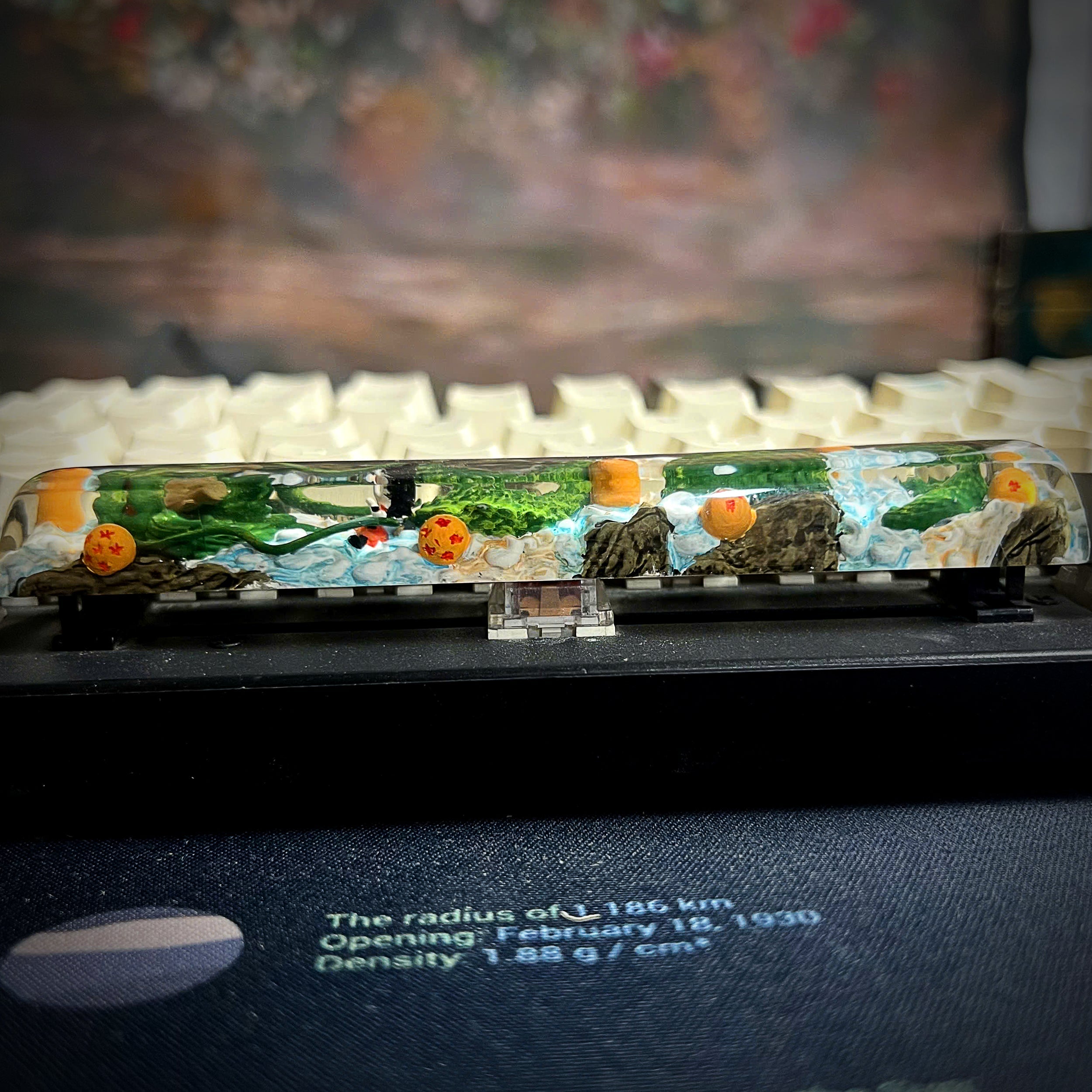 Shenlong Space Keycap - handmade resin spacebar