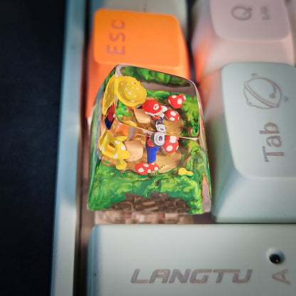 Mario Keycap - handmade resin keycap