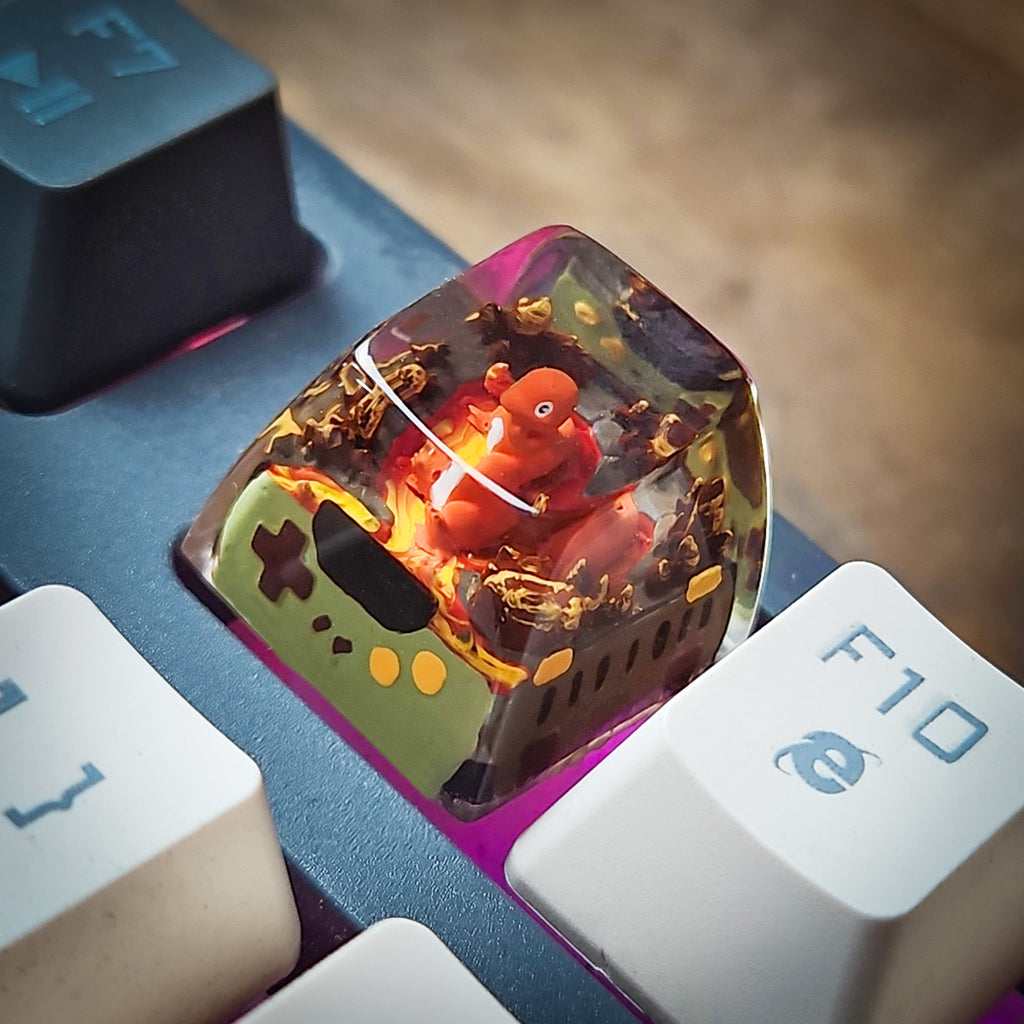 Charmander New Keycap - handmade resin keycap
