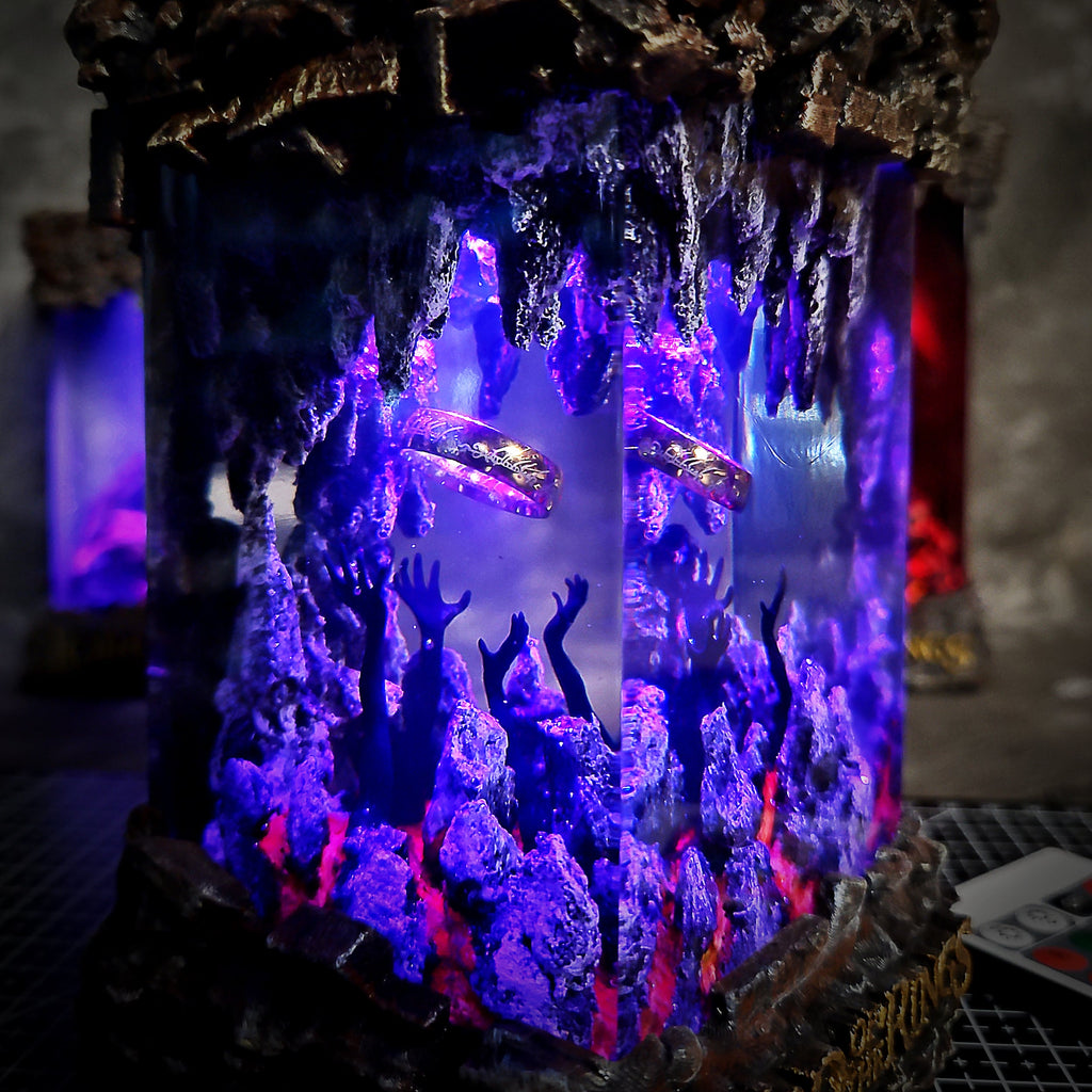 RING Resin Lamp - handmade resin lamp